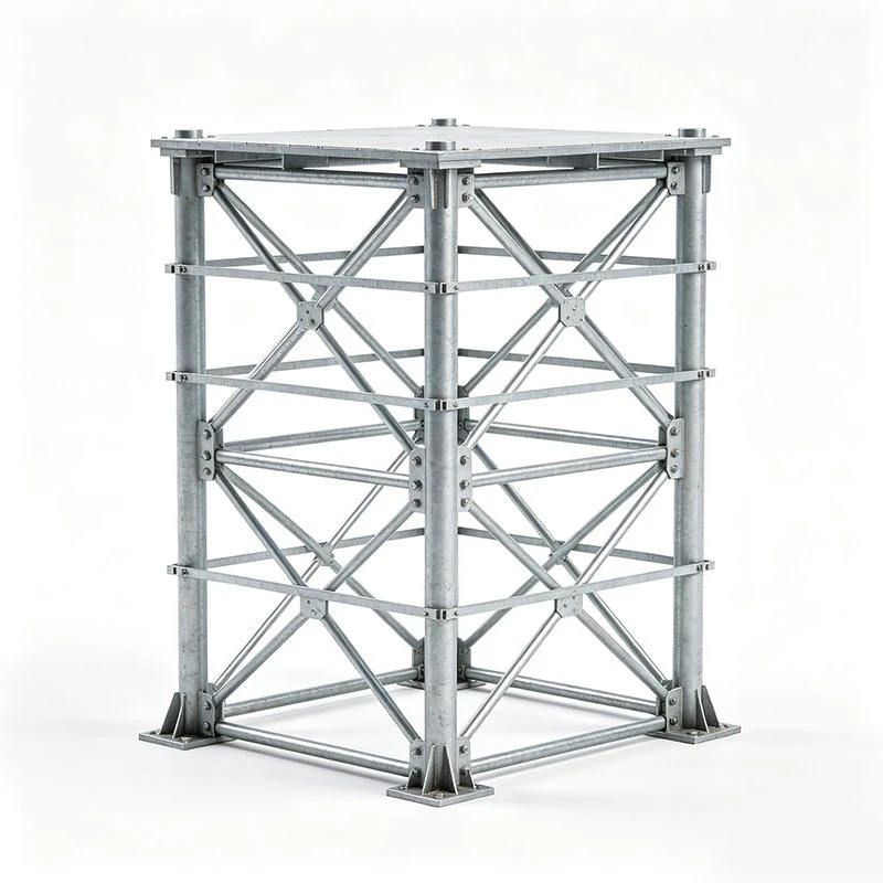 Four Leg Tubular Lattice Tower