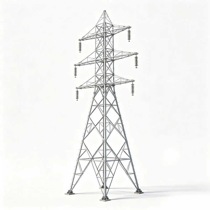 Tubular Lattice Transmission Tower